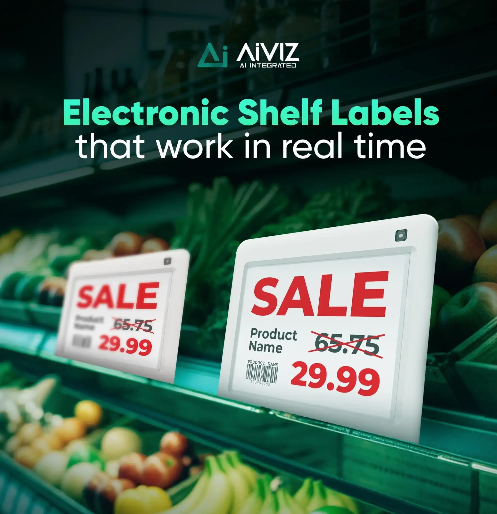 Electronic Shelf Labels Supplier in Dubai UAE — AIVIZ Dubai UAE