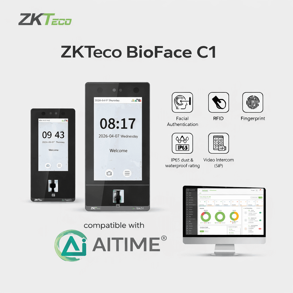 ZKTeco BioFace C1 Supplier in Dubai — AIVIZ Dubai UAE