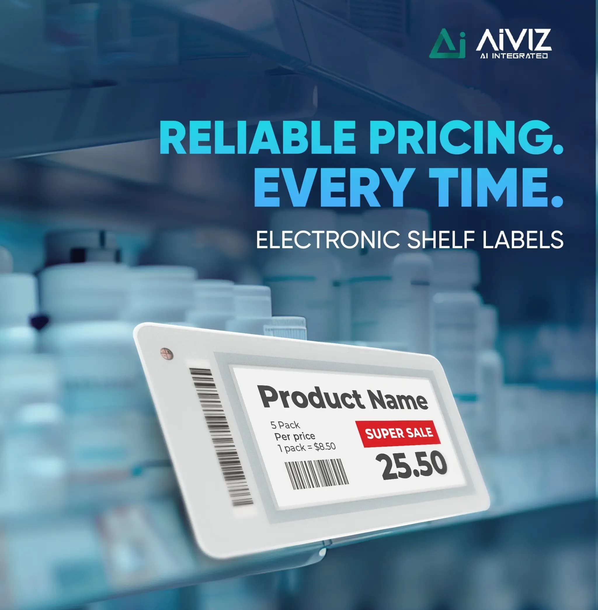 AIVIZ Electronic Shelf Labels (ESL) thumbnail 3