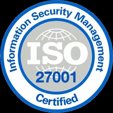 ISO 27001 Certified – Information Security Management badge