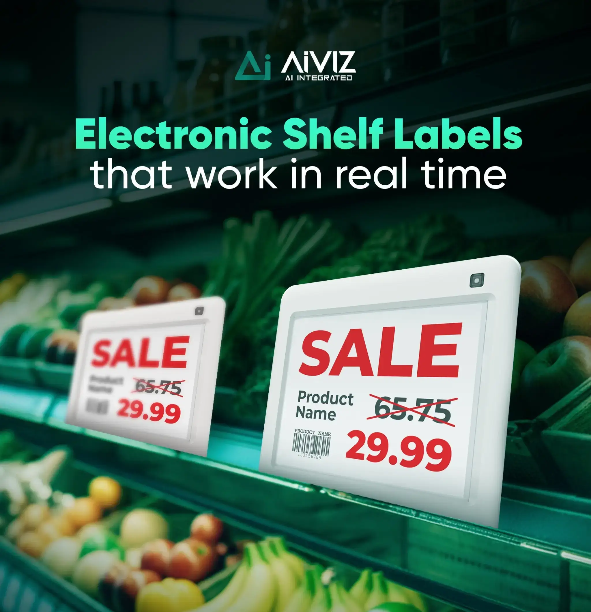 Electronic Shelf Labels Supplier in Dubai UAE — AIVIZ Dubai UAE