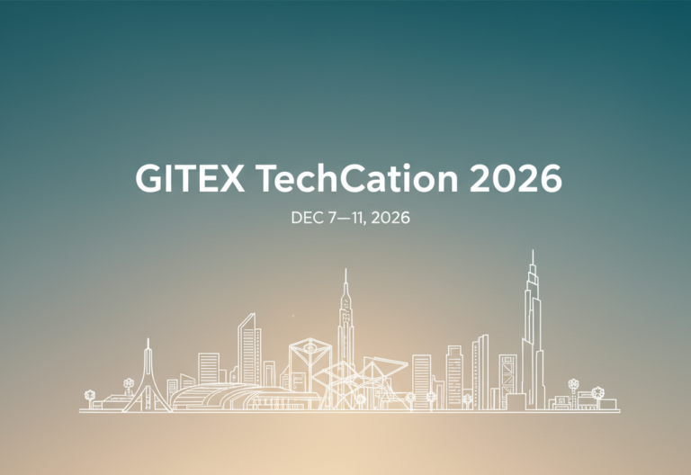 Banner announcing GITEX TechCation 2026 at Expo City Dubai